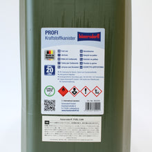画像をギャラリービューアに読み込む, 美品 
 ヒューナーズドルフ hunersdorff Fuel Can Pro 20L