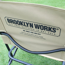 画像をギャラリービューアに読み込む, ブルックリンワークス(BROOKLYN WORKS) フィールドチェア 0922-020-300-037 タン,ブラック