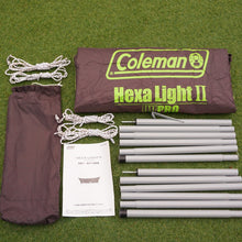 画像をギャラリービューアに読み込む, 美品  コールマン(Coleman) タープヘキサライト2 タープ ヘキサタープ ポール付き