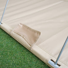 画像をギャラリービューアに読み込む, 美品  ディーオーディー(DOD) ワイドキャンピングベッド CB1-100T 寝袋・寝具 コット スリーピングギア ベージュ