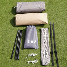 画像をギャラリービューアに読み込む, 【組立確認済】新品同様 ディーオーディー(DOD) ワンポールテント(S)&グランドシート セット T3-44-TN テント ティピー ソロ