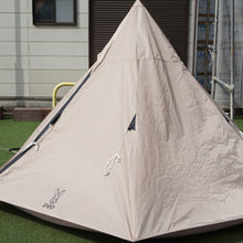 画像をギャラリービューアに読み込む, 【組立確認済】新品同様 ディーオーディー(DOD) ワンポールテント(S)&グランドシート セット T3-44-TN テント ティピー ソロ
