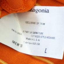 画像をギャラリービューアに読み込む, 美品 
 パタゴニア【patagonia】 ボーダーTシャツ Tシャツ・カットソー
 オレンジ メンズ