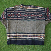 画像をギャラリービューアに読み込む, 美品 
 ウールリッチ【WOOLRICH】 総柄セーター S373 ニット
 ネイビー メンズ