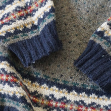 画像をギャラリービューアに読み込む, 美品 
 ウールリッチ【WOOLRICH】 総柄セーター S373 ニット
 ネイビー メンズ