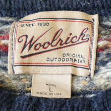 画像をギャラリービューアに読み込む, 美品 
 ウールリッチ【WOOLRICH】 総柄セーター S373 ニット
 ネイビー メンズ