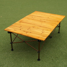 画像をギャラリービューアに読み込む, 美品 
 コールマン【Coleman】 ナチュラルウッドロールテーブル 2000026802 クラシック110 テーブル・チェア