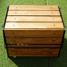 画像をギャラリービューアに読み込む, 美品 
 ネイチャートーンズ【NATURE TONES】 サイドアップボックス&テーブル テーブル・チェア
 ダークブラウン