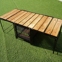 画像をギャラリービューアに読み込む, 美品 
 ネイチャートーンズ【NATURE TONES】 サイドアップボックス&テーブル テーブル・チェア
 ダークブラウン