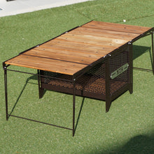 画像をギャラリービューアに読み込む, 美品 
 ネイチャートーンズ【NATURE TONES】 サイドアップボックス&テーブル テーブル・チェア
 ダークブラウン