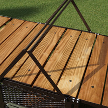 画像をギャラリービューアに読み込む, 美品 
 ネイチャートーンズ【NATURE TONES】 サイドアップボックス&テーブル テーブル・チェア
 ダークブラウン