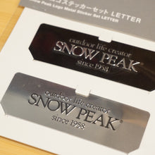 画像をギャラリービューアに読み込む, 未使用 
 スノーピーク【snow peak】 メタルロゴステッカーセット LETTER FES-158 雪峰祭2022春 フィールドギア