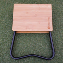 画像をギャラリービューアに読み込む, 美品 
 スノーピーク【snow peak】 Myテーブル竹 ブラック FES-132 テーブル・チェア