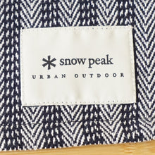 画像をギャラリービューアに読み込む, 未使用 スノーピーク(snow peak) Cotton Herringbone Stripe TableMat コットンヘリンボーン ストライプテーブルマット2枚 UO-AC-20AU004NV  Navy ネイビー