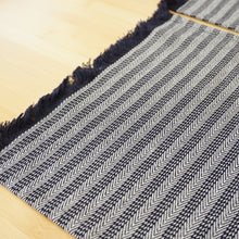 画像をギャラリービューアに読み込む, 未使用 スノーピーク(snow peak) Cotton Herringbone Stripe TableMat コットンヘリンボーン ストライプテーブルマット2枚 UO-AC-20AU004NV  Navy ネイビー