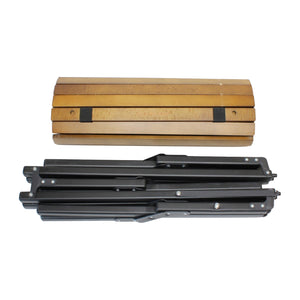 【組立確認済】 クイックキャンプ（QUICKCAMP） X脚 スリムウッドロールローテーブル　120×50cm qc-wtx120