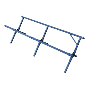 【組立確認済】 クイックキャンプ（QUICKCAMP） X脚 スリムウッドロールローテーブル　120×50cm qc-wtx120