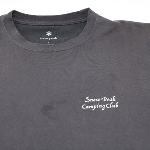 スノーピーク（snow peak） SNOW PEAK Camping Club T shirt TS-23AU002 S チャコールグレー 古着