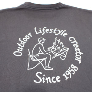 スノーピーク（snow peak） SNOW PEAK Camping Club T shirt TS-23AU002 S チャコールグレー 古着