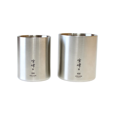 スノーピーク（snow peak） 真空雪峰スタッキングマグ 300/450 マット セット SET-123 中古