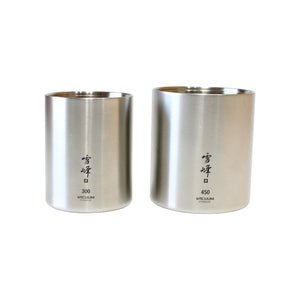スノーピーク（snow peak） 真空雪峰スタッキングマグ 300/450 マット セット SET-123 中古