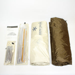 【設営確認済】 美品 
スノーピーク（snow peak） アメニティドーム S アイボリー SDE-002-IV-US 在庫セール