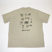 画像をギャラリービューアに読み込む, スノーピーク（snow peak） Gear Printed S/S Tシャツ AL-TS-23SU702 L 古着