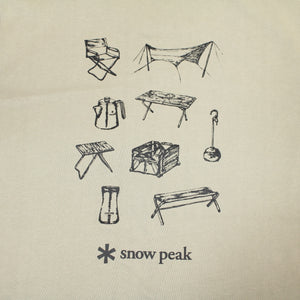 スノーピーク（snow peak） Gear Printed S/S Tシャツ AL-TS-23SU702 L 古着