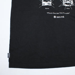 スノーピーク（snow peak） Tarp柄 ロングスリーブ Tシャツ TS-19AU205 L 古着