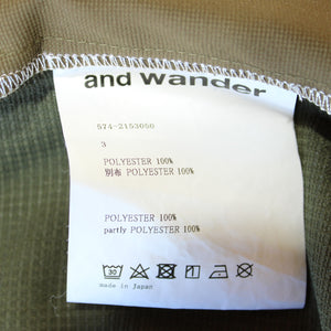 美品 
アンドワンダー（and wander） テックショートスリーブシャツ 574-2153050 3 古着