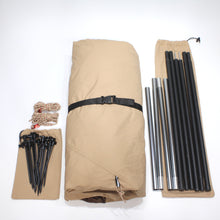 画像をギャラリービューアに読み込む, 美品 
 TOMOUNT ワンポールTCテント 1.7m サイドウォール・煙突穴付き コーヒー