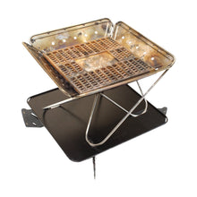 画像をギャラリービューアに読み込む, スノーピーク（snow peak） 焚火台Lスターターセット＆ベースプレートスタンドL/Mセット SET-112S/ST-032BS 中古