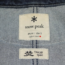画像をギャラリービューアに読み込む, 美品 
スノーピーク（snow peak） インディゴ タキビ カバーオールジャケット JK-19SU103 M 送料無料