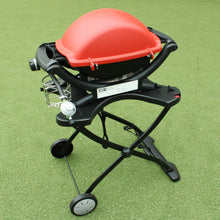 画像をギャラリービューアに読み込む, ウェーバー（Weber） Weber Q 1250ガスグリル＆ポータブルカート #510422JPN RED 中古 美品
 【点火・燃焼確認済】 送料無料