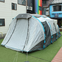 画像をギャラリービューアに読み込む, ケシュア（Quechua） AIR SECONDS FAMILY 6.3 XL エアーポールファミリーテント 1801728 中古
 【設営確認済】 送料無料