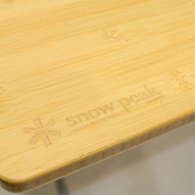 画像をギャラリービューアに読み込む, スノーピーク（snow peak） ワンアクションローテーブル竹 LV-100T 中古 美品
 送料無料