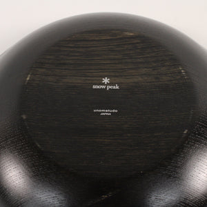 美品 
スノーピーク（snow peak） SPワンセット 楕円7寸浅鉢　山中漆器 TW-027BR 拭き漆ナチュラル 廃番品、レア