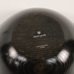 美品 
スノーピーク（snow peak） SPワンセット 楕円5寸浅鉢 TW-025BR 拭き漆ナチュラル