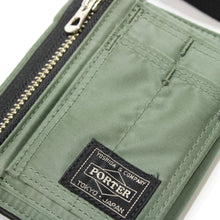 画像をギャラリービューアに読み込む, 美品 
ポーター（PORTER） PX TANKER CIGARET POCKET WALLET 376-16892 セージグリーン