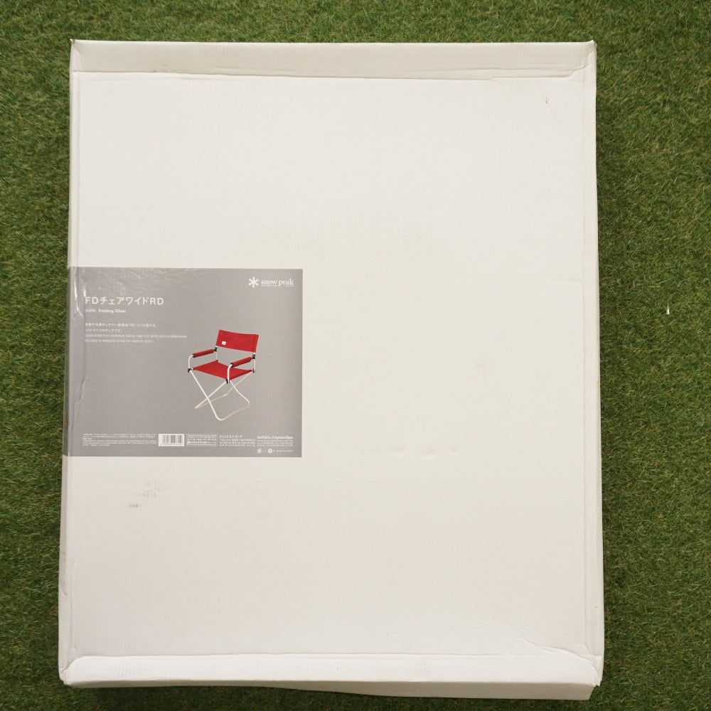 スノーピーク（snowpeak） FDチェアワイドRD LV-077RD チェア アウトドアチェア　フォールディングチェア　レッド　今期定価改定　新品