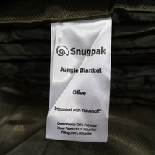 画像をギャラリービューアに読み込む, 美品 Snugpak(スナグパック)   ジャングルトラベル ブランケット 　オリーブ　寝袋・寝具　軽量　防災　キャンプ　丸洗い可