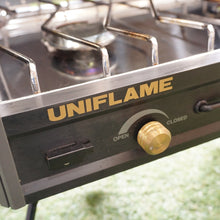 画像をギャラリービューアに読み込む, 【希少な廃番カラー】ユニフレーム（UNIFLAME） ツインバーナー　ブラック US-1900 ストーブ・コンロ　ツーバーナー　プレミア