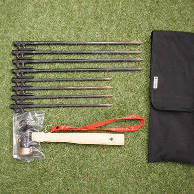 【お得】スノーピーク（snowpeak） ソリッドステーク30/40各４本＆ペグハンマーSET R-103/R-104/N-001/UG-021 テント・タープアクセサリー