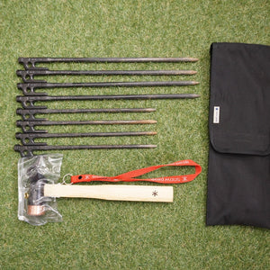 【お得】スノーピーク（snowpeak） ソリッドステーク30/40各４本＆ペグハンマーSET R-103/R-104/N-001/UG-021 テント・タープアクセサリー