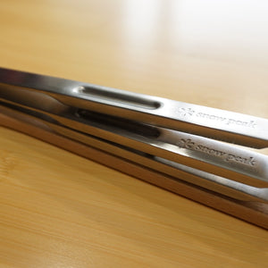 【廃番　入手困難】美品  スノーピーク（snowpeak） スタッキングキッチンツールSET CS-180 ステンレス・天然木ブナ　調理器具