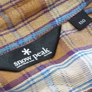 美品 スノーピーク（snowpeak） キッズウエスタンシャツ SH-K005 シャツ・ブラウス 古着 イエロー キッズ サイズ/130 [6/25値下げ]