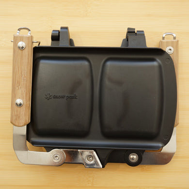 【人気商品】美品  スノーピーク（snowpeak） ホットサンドクッカートラメジーノ　ブラック PG-120 調理器具 ホットサンドメーカー ポイントギフト 非売品