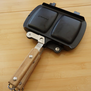【人気商品】美品  スノーピーク（snowpeak） ホットサンドクッカートラメジーノ　ブラック PG-120 調理器具 ホットサンドメーカー ポイントギフト 非売品