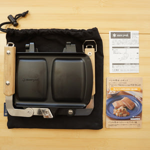 【人気商品】美品  スノーピーク（snowpeak） ホットサンドクッカートラメジーノ　ブラック PG-120 調理器具 ホットサンドメーカー ポイントギフト 非売品