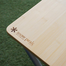 画像をギャラリービューアに読み込む, 新品同様  スノーピーク（snowpeak） フォールディングシェルフロング竹 LV-066T テーブル・チェア アウトドア ベンチ 収納棚